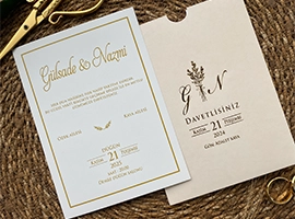 Dikdörtgen Davetiye Modelleri