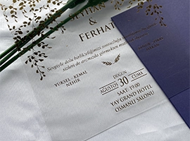 Şeffaf Davetiye Modelleri